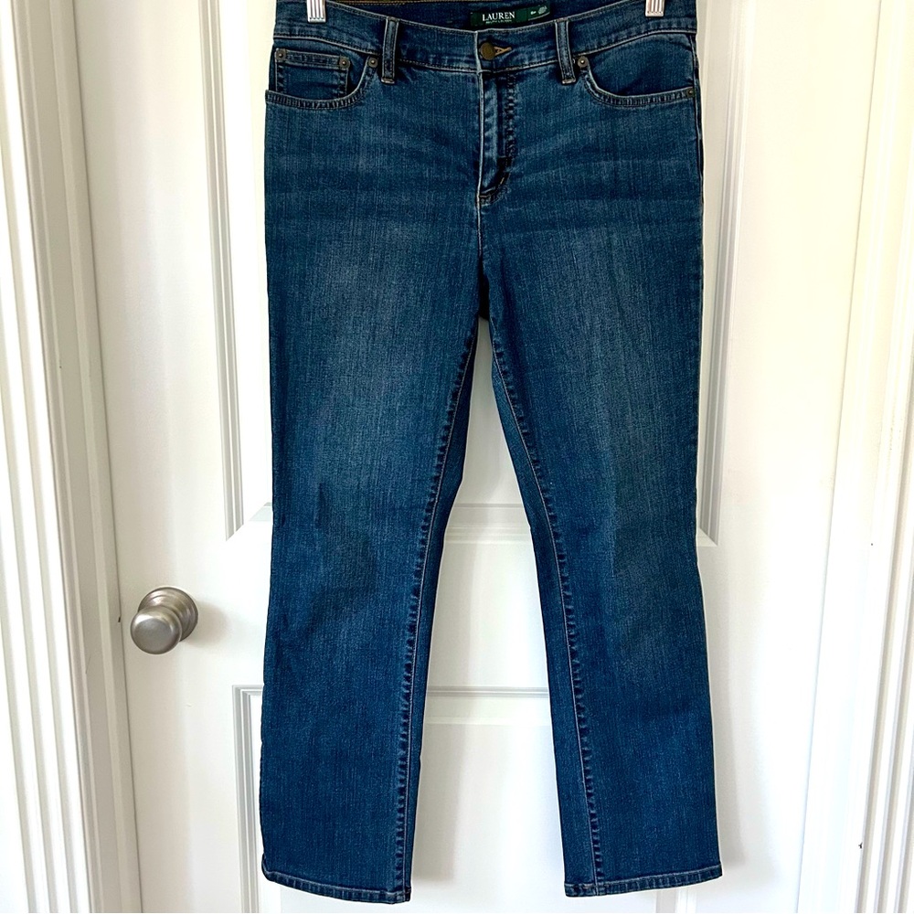 Lauren Ralph Lauren Women's Blue Classic Straight Jeans 8P